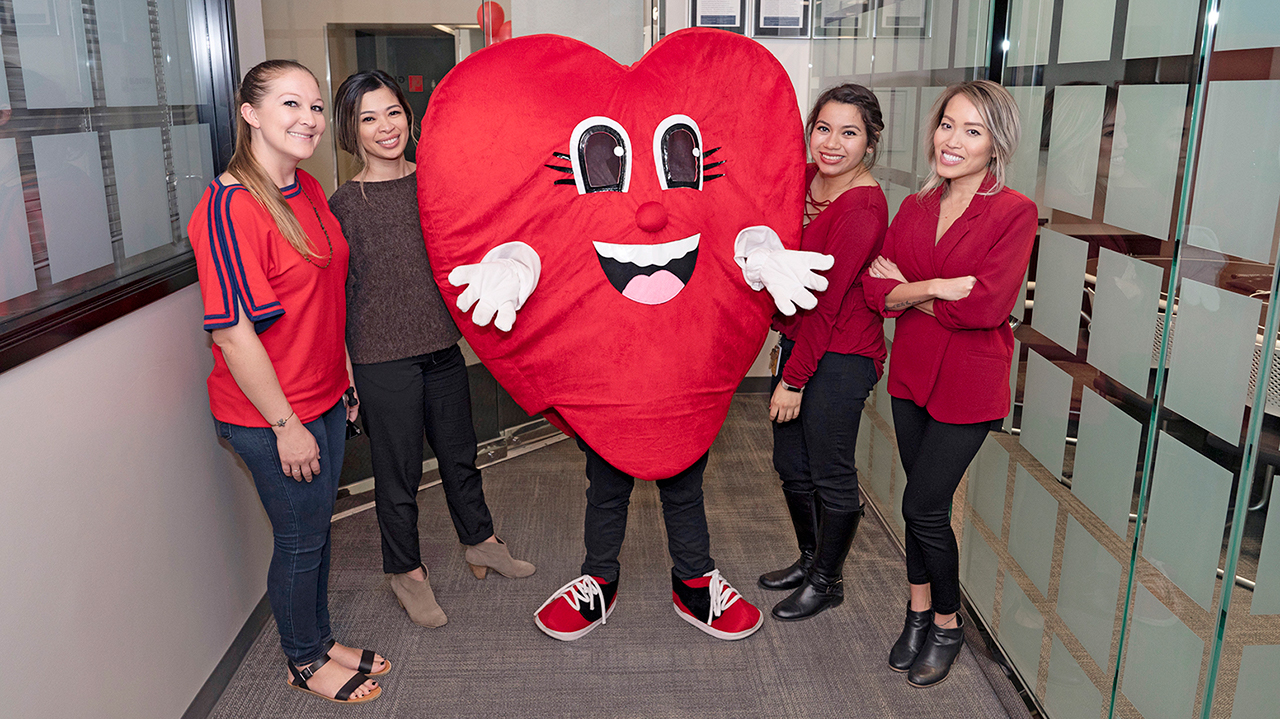 Heart Health Awareness Mascot