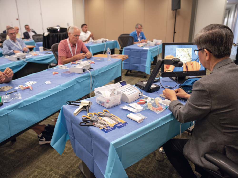Hands-on workshop on Day 2 of the Glidewell Implant Symposium